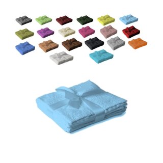 Seiftuch 4er Set 30 x 30 cm Hellblau