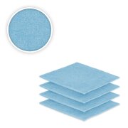 Seiftuch 4er Set 30 x 30 cm Hellblau