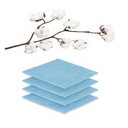 Seiftuch 4er Set 30 x 30 cm Hellblau