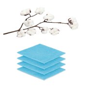 Seiftuch 4er Set 30 x 30 cm Türkis