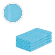 Gästehandtuch 4er Set 30 x 50 cm Türkis