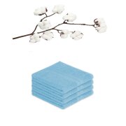 Handtuch 4er Set 50 x 100 cm Hellblau