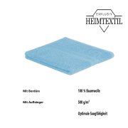 Handtuch 4er Set 50 x 100 cm Hellblau