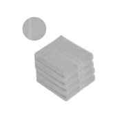 Handtuch 4er Set 50 x 100 cm Silber