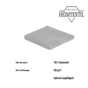 Handtuch 4er Set 50 x 100 cm Silber