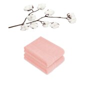 Badetuch 2er Set 100 x 150 cm Rosa
