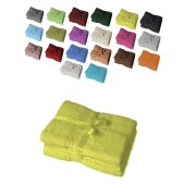 Saunatuch 2er Set 80 x 200 cm Gelb