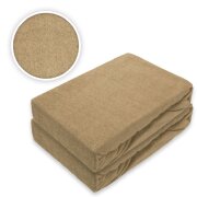 Frottee Spannbettlaken Rundumgummizug Marke Doppelpack 90 x 200 cm Sand