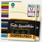 Frottee Spannbettlaken Premium Marke Doppelpack  120 x...