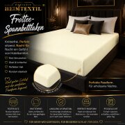 Frottee Spannbettlaken Premium Marke Doppelpack  120 x 200 cm Naturweiß