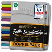 Frottee Spannbettlaken Premium Marke Doppelpack  120 x...