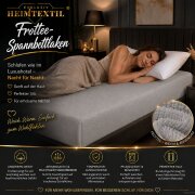Frottee Spannbettlaken Premium Marke Doppelpack  120 x 200 cm Silber