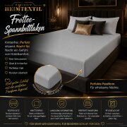 Frottee Spannbettlaken Premium Marke Doppelpack  120 x 200 cm Silber
