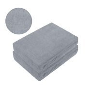 Frottee Spannbettlaken Premium Marke Doppelpack  90 - 100 x 200 cm Grau
