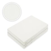 Jersey Spannbettlaken Premium  Marke Doppelpack  90 - 100 x 200 cm Weiß