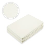 Jersey Spannbettlaken Premium  Marke Doppelpack  120 x 200 cm Naturweiß