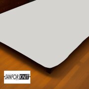 Jersey Spannbettlaken Premium  Marke Doppelpack  120 x 200 cm Silber