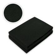 Jersey Spannbettlaken Premium  Marke Doppelpack  140 - 160 x 200 cm Schwarz