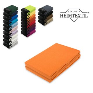 Jersey Spannbettlaken Premium  Marke Doppelpack  140 - 160 x 200 cm Terrakotta