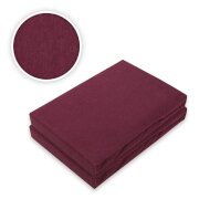 Jersey Spannbettlaken Premium  Marke Doppelpack  180 - 200 x 200 cm Bordeaux
