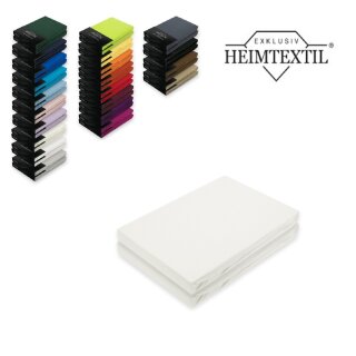 Jersey Spannbettlaken Premium  Marke Doppelpack  200 x 220 cm Weiß