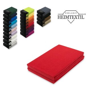 Jersey Spannbettlaken Premium  Marke Doppelpack  140 - 160 x 200 cm Rot