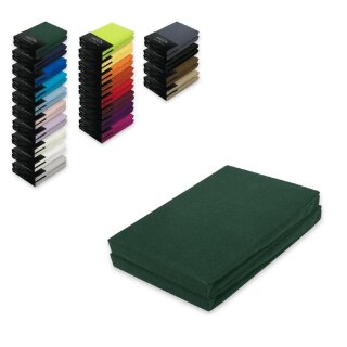 Jersey Spannbettlaken Doppelpack 60 x 120 - 70 x 140 cm Dunkelgrün