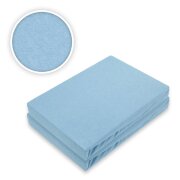 Marke Jersey Spannbettlaken Doppelpack 90 - 100 x 200 cm Hellblau
