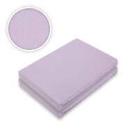 Marke Jersey Spannbettlaken Doppelpack 90 - 100 x 200 cm Flieder