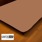 Marke Jersey Spannbettlaken Doppelpack 120 x 200 cm Nougat