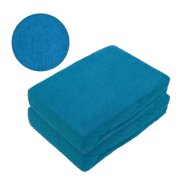 Frottee Spannbettlaken Doppelpack 180 - 200 x 200 cm Petrol