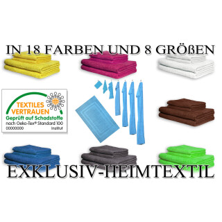 Frottier Handtücher 4 x Gästehandtücher 30 x 50 cm Weiß 400g/m²