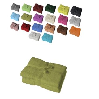 4 x Badetuch 500 g/m²  100 x 150 cm Kiwi