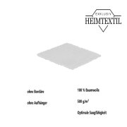 12 x Seiftuch 500 g/m²  30 x 30 cm Silber