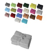 4 x Saunatuch 500 g/m²  80 x 200 cm Silber