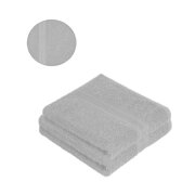 4 x Saunatuch 500 g/m²  80 x 200 cm Silber