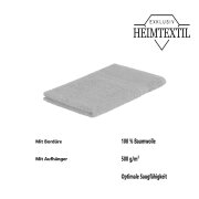 12 x  Gästetuch 500 g/m²  30 x 50 cm Silber