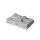 12 x  Gästetuch 500 g/m²  30 x 50 cm Silber