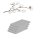 12 x  Gästetuch 500 g/m²  30 x 50 cm Silber