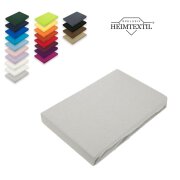 Microfaser Marke Spannbettlaken  120 x 200 cm + 30 cm Silber