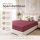 Microfaser Spannbettlaken - Spannbetttuch 140-160x200 cm – Atmungsaktiv, Knitterfrei & Pflegeleicht – OEKO-TEX Bettlaken mit Rundumgummi - Bordeaux