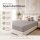 Microfaser Spannbettlaken - Spannbetttuch 140-160x200 cm – Atmungsaktiv, Knitterfrei & Pflegeleicht – OEKO-TEX Bettlaken mit Rundumgummi - Grau