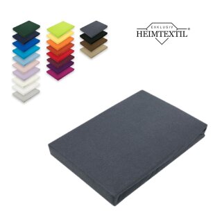 Microfaser Marke Spannbettlaken  180 - 200 x 200 cm + 30 cm Anthrazit