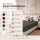 Microfaser Spannbettlaken - Spannbetttuch 180-200x200 cm – Atmungsaktiv, Knitterfrei & Pflegeleicht – OEKO-TEX Bettlaken mit Rundumgummi - Anthrazit