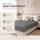 Microfaser Spannbettlaken - Spannbetttuch 180-200x200 cm – Atmungsaktiv, Knitterfrei & Pflegeleicht – OEKO-TEX Bettlaken mit Rundumgummi - Anthrazit