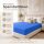 Microfaser Spannbettlaken - Spannbetttuch 180-200x220cm – Atmungsaktiv, Knitterfrei & Pflegeleicht – OEKO-TEX Bettlaken mit Rundumgummi - Royalblau