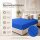 Microfaser Spannbettlaken - Spannbetttuch 180-200x220cm – Atmungsaktiv, Knitterfrei & Pflegeleicht – OEKO-TEX Bettlaken mit Rundumgummi - Royalblau