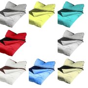 Winter Wende Bettwäsche 2 teilig Cashmere Touch Reißverschluss 135 x200 cm + 80 x80 cm Anthrazit / Bordeaux