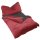 Winter Wende Bettwäsche 2 teilig Cashmere Touch Reißverschluss 135 x200 cm + 80 x80 cm Anthrazit / Bordeaux