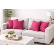 Kissenbezug (4 Stück)  bordeaux 40x40 cm